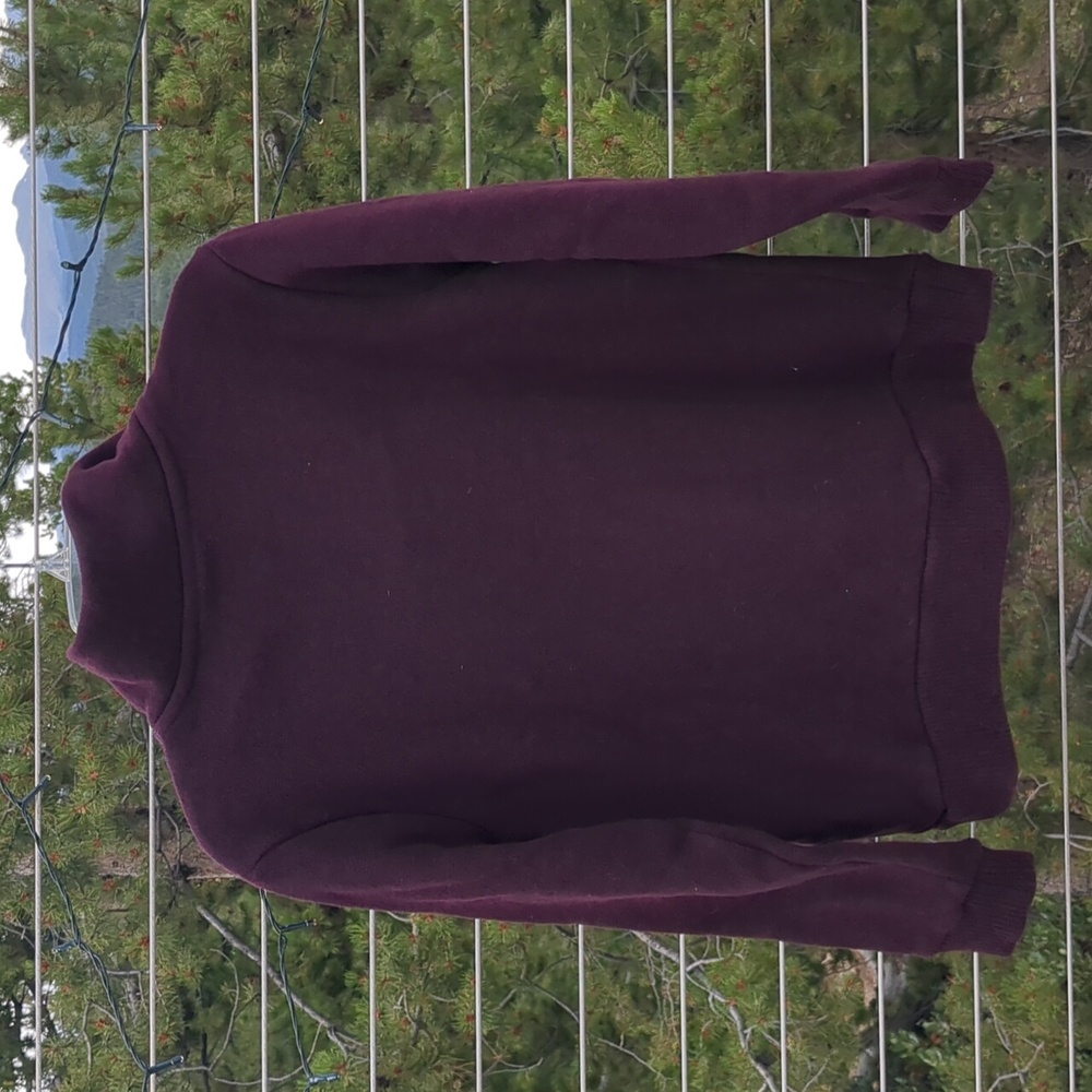 HTF Patagonia Burgundy Wool Blend Pullover - Picture 5 of 6